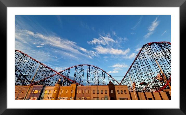 The Big One, Blackpool Framed Mounted Print by Michele Davis