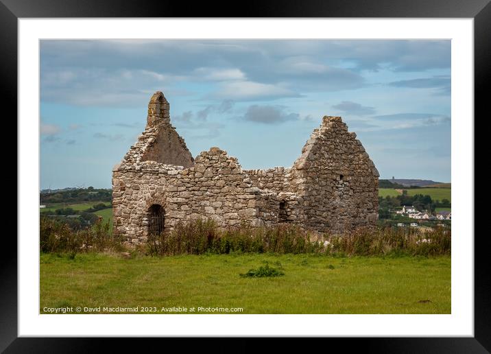Capel Lligwy, Anglesey Framed Mounted Print by David Macdiarmid