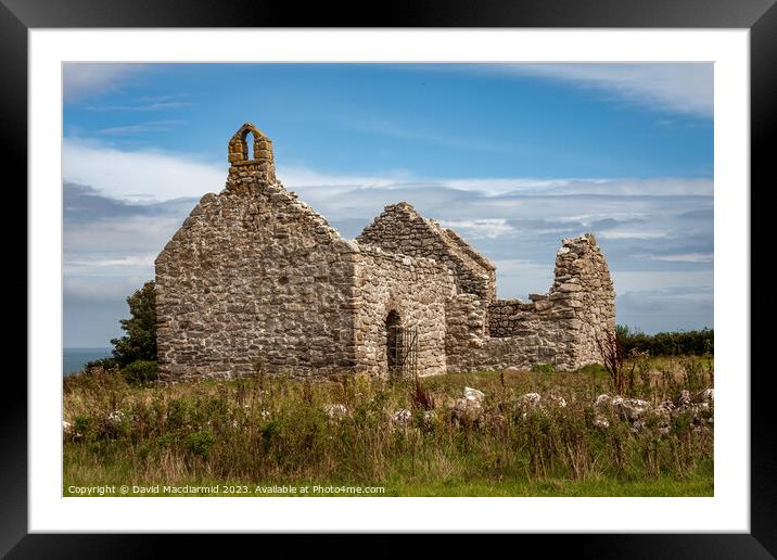 Capel Lligwy, Anglesey Framed Mounted Print by David Macdiarmid