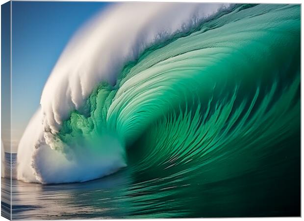 Pacific Breakers Canvas Print by Steve Smith