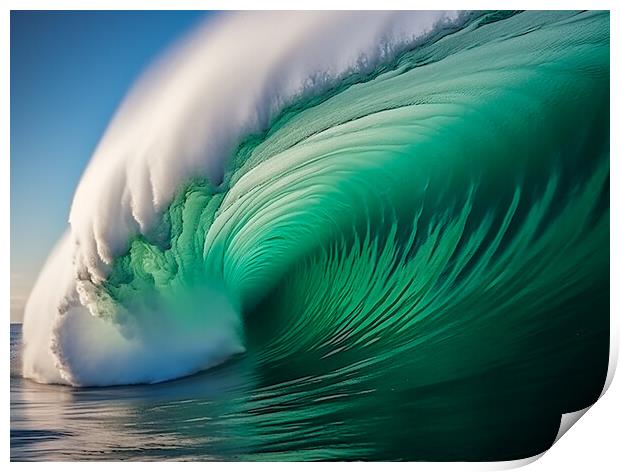 Pacific Breakers Print by Steve Smith