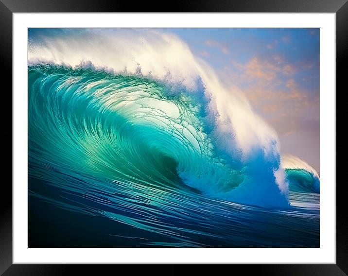 Pacific Breakers Framed Mounted Print by Steve Smith