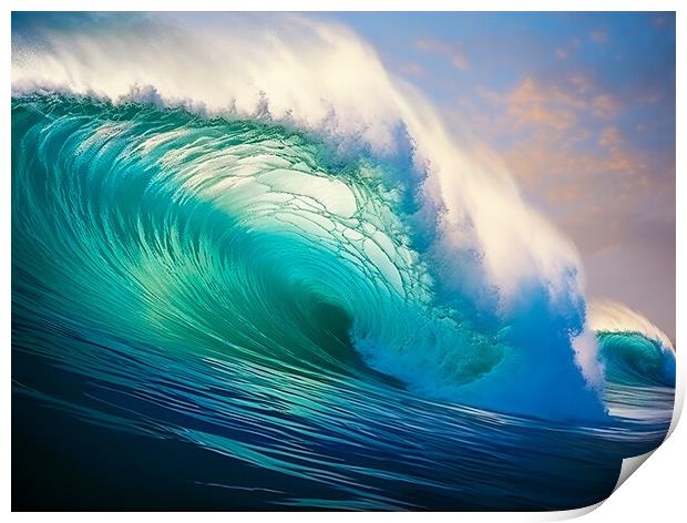 Pacific Breakers Print by Steve Smith