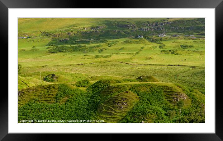View from Fairy Glen Framed Mounted Print by Darrell Evans