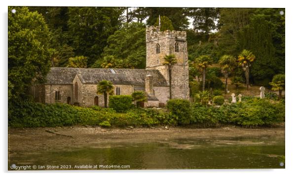 St.Just church, Cornwall  Acrylic by Ian Stone
