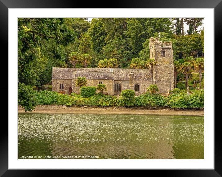St. Just in Roseland  Framed Mounted Print by Ian Stone