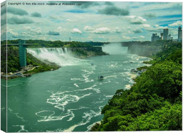 Niagara Falls  Canvas Print by Ron Ella
