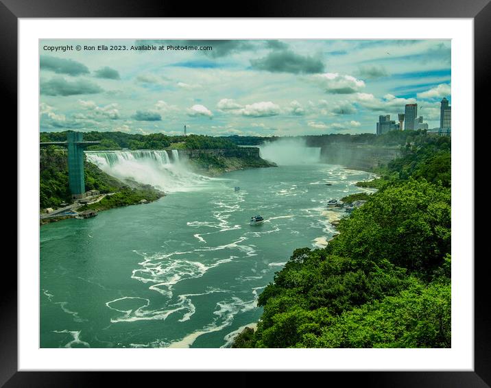 Niagara Falls  Framed Mounted Print by Ron Ella