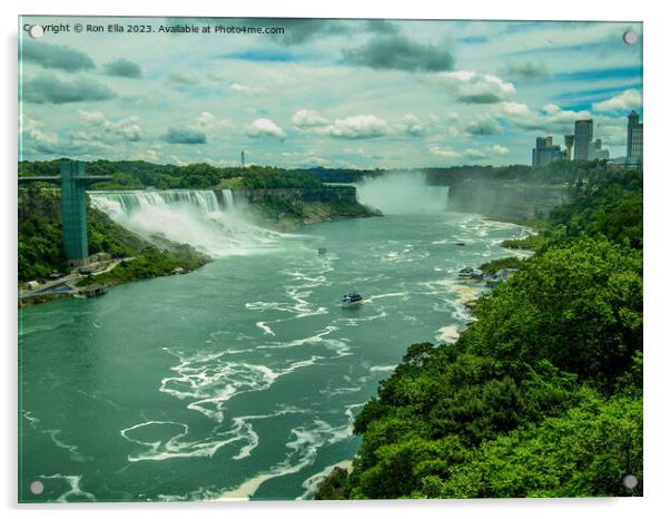 Niagara Falls  Acrylic by Ron Ella