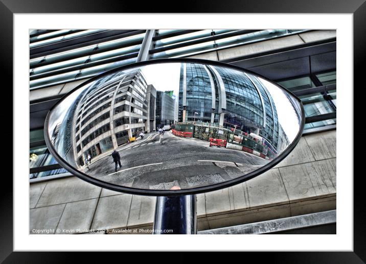 Convex  Mirror Framed Mounted Print by Kevin Plunkett