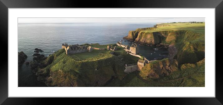 Dunnottar Castle Panorama  Framed Mounted Print by Anthony McGeever