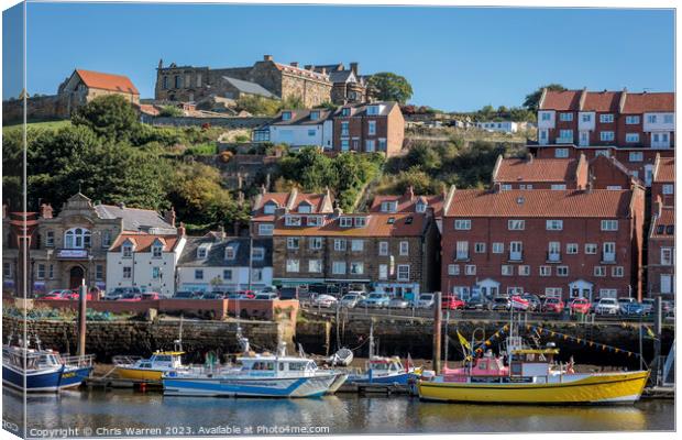 Boats River Esk Whitby Yorkshire Canvas Print by Chris Warren