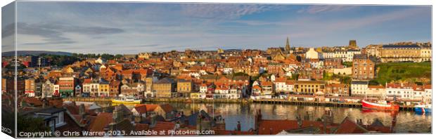 Boats on River Esk Whitby Yorkshire England Canvas Print by Chris Warren