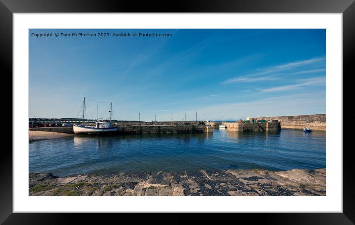 Beautiful Hopeman Harbour Framed Mounted Print by Tom McPherson