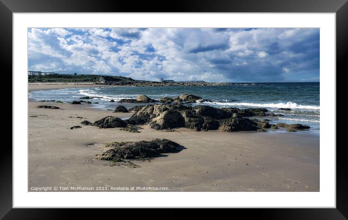 "Ethereal Beauty Unveiled" Hopeman West Beach Framed Mounted Print by Tom McPherson
