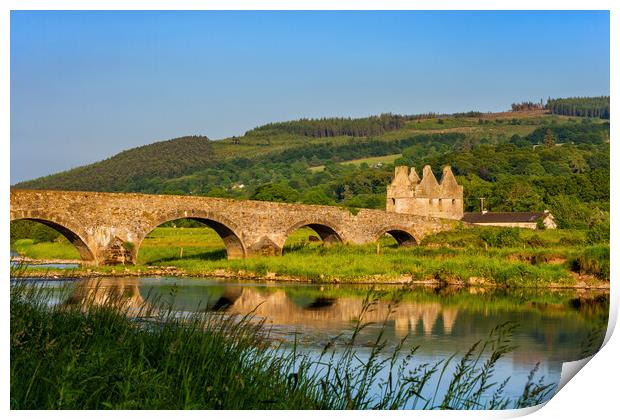 Sir Thomas Bridge in Suir River in Ireland Print by Artur Bogacki