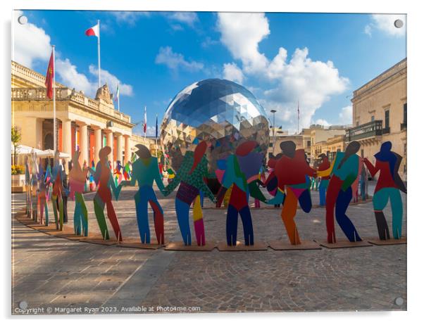 Enlightened Universe Valletta  Acrylic by Margaret Ryan