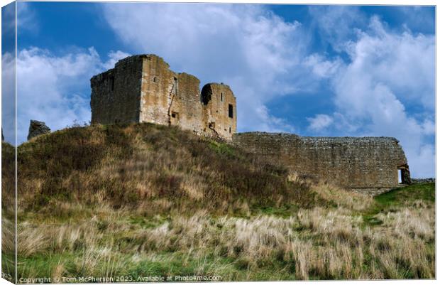 Enchanting Ruins: Discover Duffus Castle Canvas Print by Tom McPherson