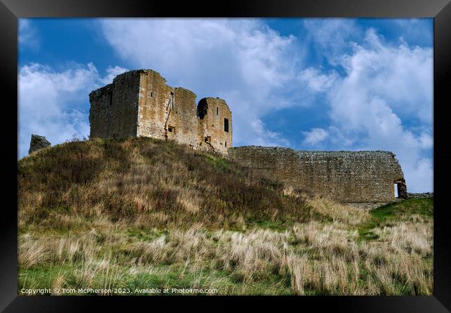 Enchanting Ruins: Discover Duffus Castle Framed Print by Tom McPherson