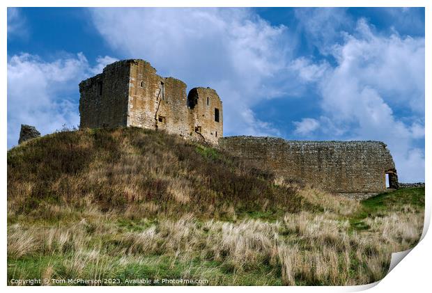 Enchanting Ruins: Discover Duffus Castle Print by Tom McPherson