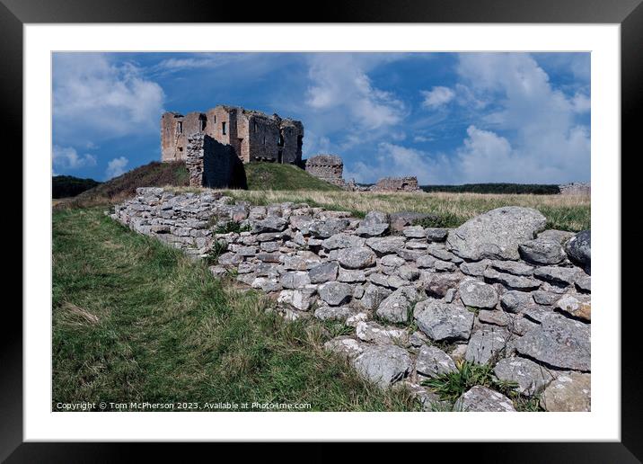 "Enchanting Drama at Duffus Castle" Framed Mounted Print by Tom McPherson