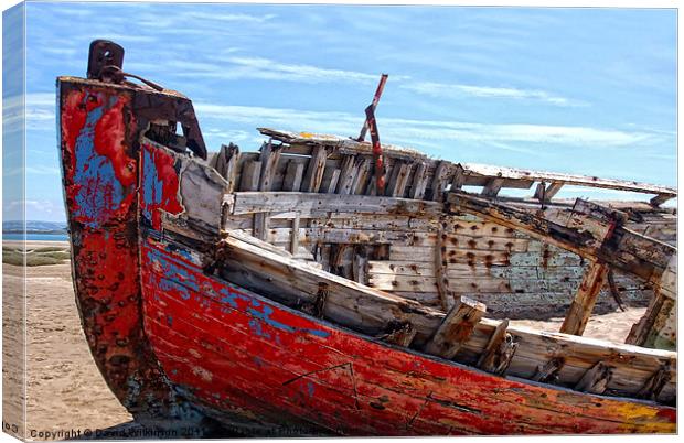 Crow Point Wreck Canvas Print by Dave Wilkinson North Devon Ph