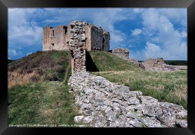 Serene Ruins of Duffus Castle Framed Print by Tom McPherson