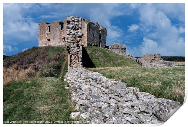 Serene Ruins of Duffus Castle Print by Tom McPherson