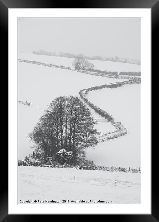 Winter scene Framed Mounted Print by Pete Hemington