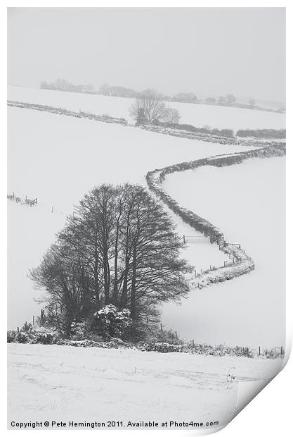 Winter scene Print by Pete Hemington