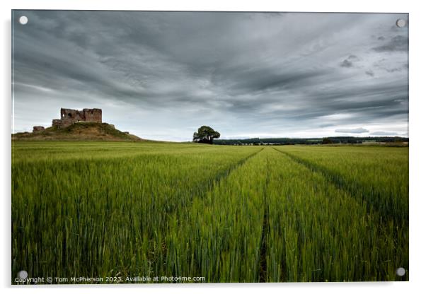 Serene Elegance: Duffus Castle Unveiled Acrylic by Tom McPherson