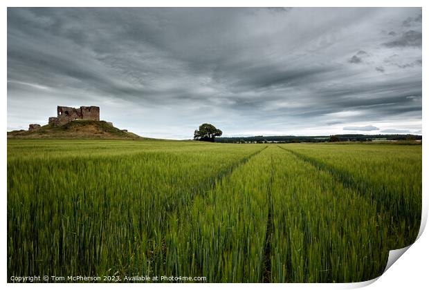 Serene Elegance: Duffus Castle Unveiled Print by Tom McPherson