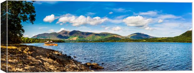 Derwent Water, Cumbria Canvas Print by Maggie McCall