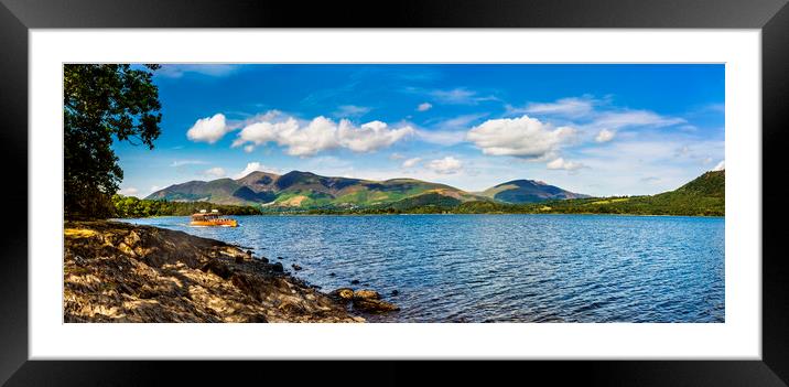 Derwent Water, Cumbria Framed Mounted Print by Maggie McCall