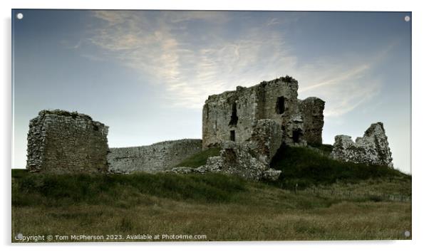 Timeless Tranquility at Duffus Castle Acrylic by Tom McPherson