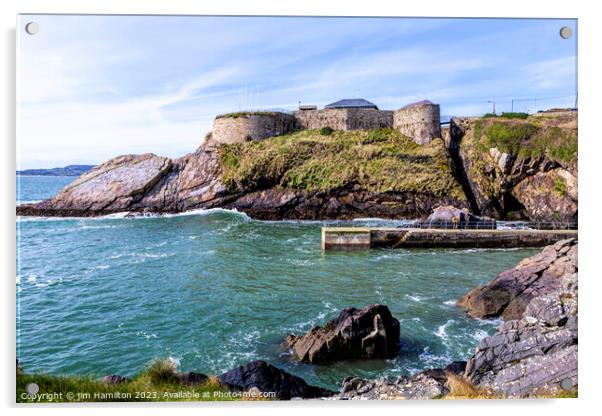 Fort Dunree, Inishowen Peninsula Donegal, Ireland Acrylic by jim Hamilton