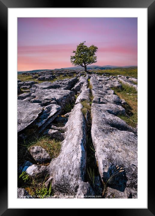 Yorkshire dales sunset 905  Framed Mounted Print by PHILIP CHALK