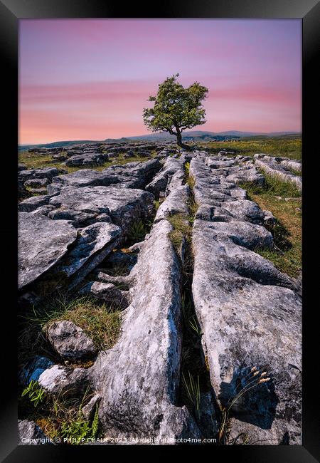 Yorkshire dales sunset 905  Framed Print by PHILIP CHALK