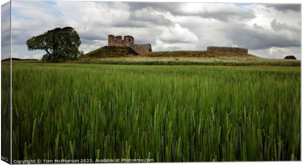 A Timeless Tapestry: Duffus Castle Canvas Print by Tom McPherson