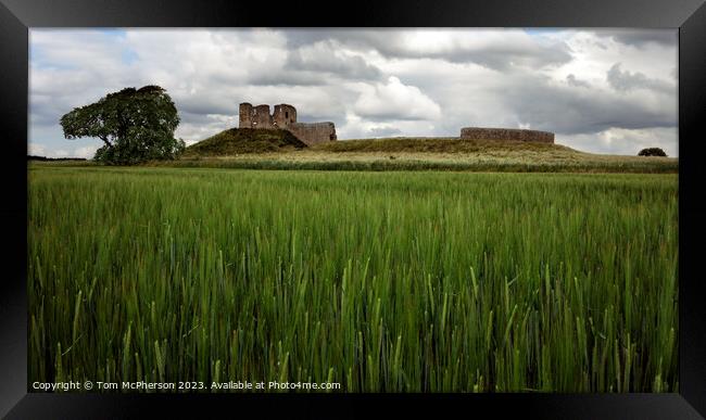 A Timeless Tapestry: Duffus Castle Framed Print by Tom McPherson