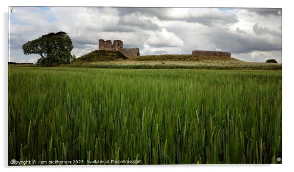 A Timeless Tapestry: Duffus Castle Acrylic by Tom McPherson
