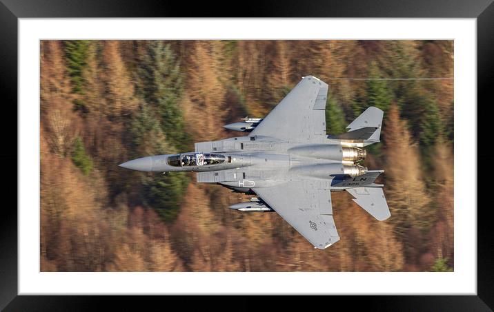 F15- Strike Eagle Framed Mounted Print by Rory Trappe