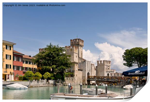 Sirmione Scaliger Castle (2) Print by Jim Jones