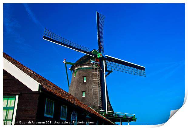 de zoeker blue skies Print by Jonah Anderson Photography