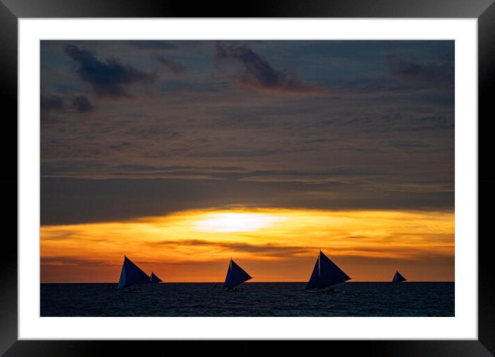 Sail Borakay Dream Framed Mounted Print by Clive Eariss