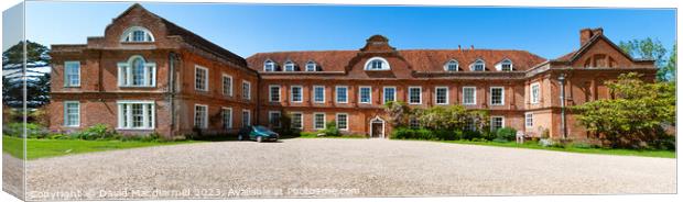 West Horsley Place Panorama Canvas Print by David Macdiarmid