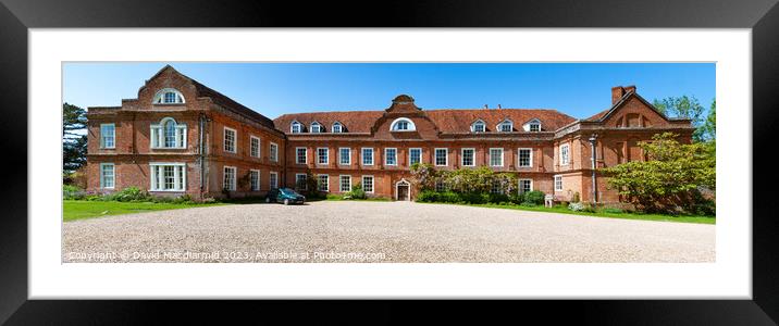 West Horsley Place Panorama Framed Mounted Print by David Macdiarmid
