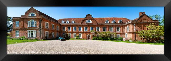 West Horsley Place Panorama Framed Print by David Macdiarmid