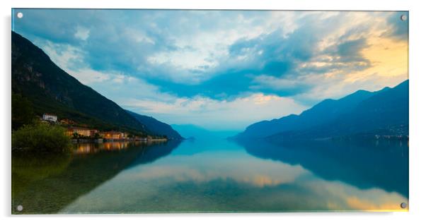 Serene Waters of Lake Como Acrylic by Phil Durkin DPAGB BPE4