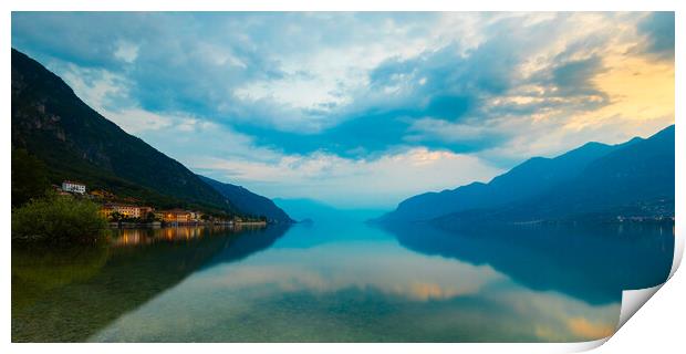 Serene Waters of Lake Como Print by Phil Durkin DPAGB BPE4